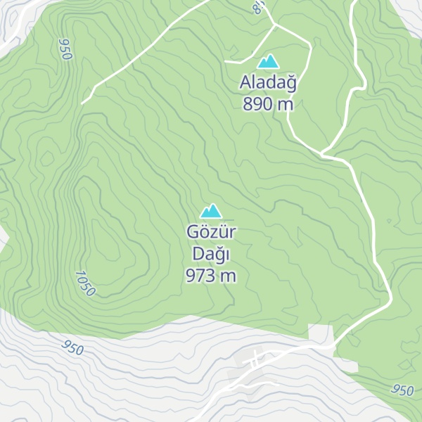 Map of Gözür Dağı