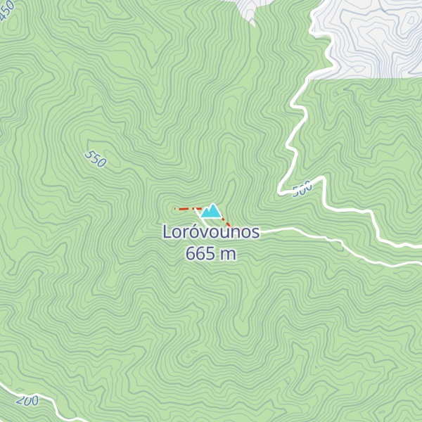 Map of Loróvounos