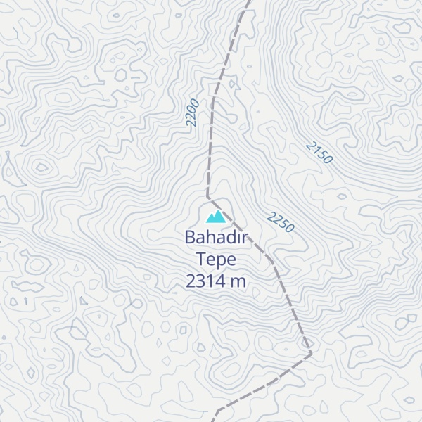 Map of Gök Dağ