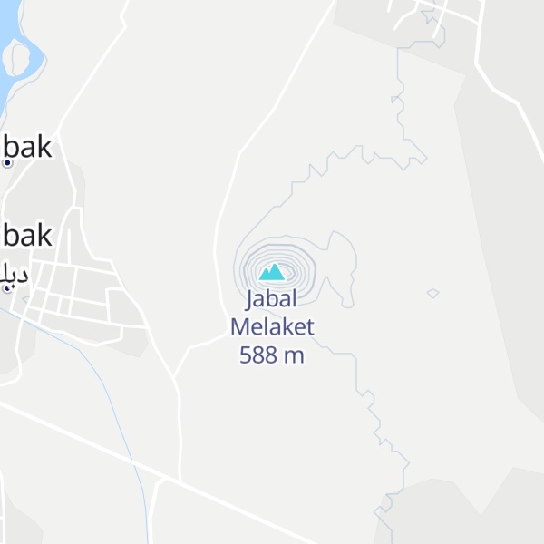 Map of Jabal Melaket