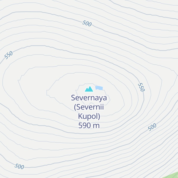Map of Severnaya (Severnii Kupol)