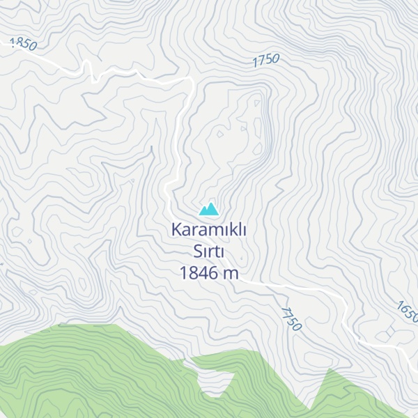 Map of Karamıklı Sırtı