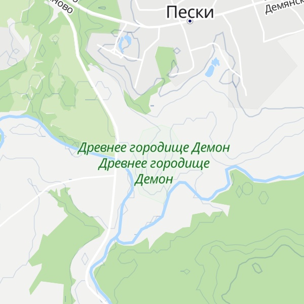 Map of Knyazhya Gora