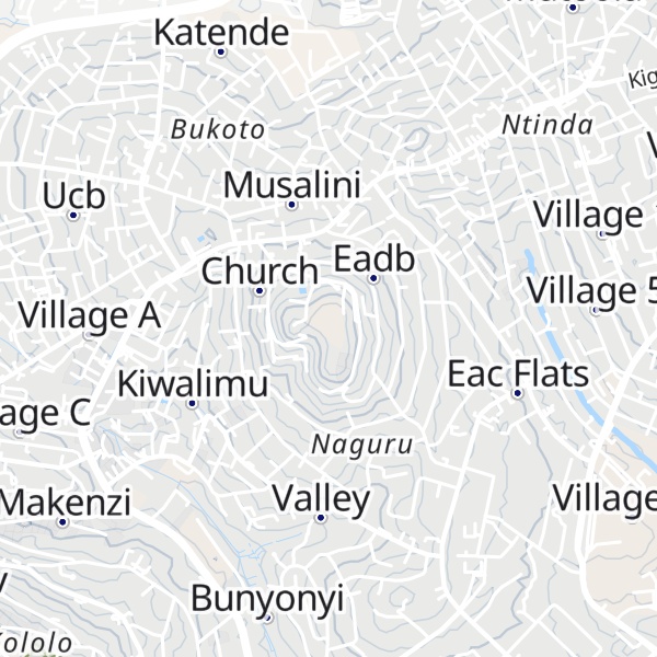 Map of Naguru Hill