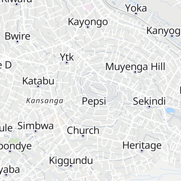 Map of Muyenga Tank Hill