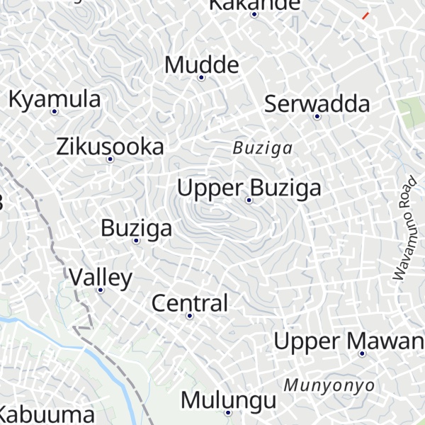 Map of Buziga Hill