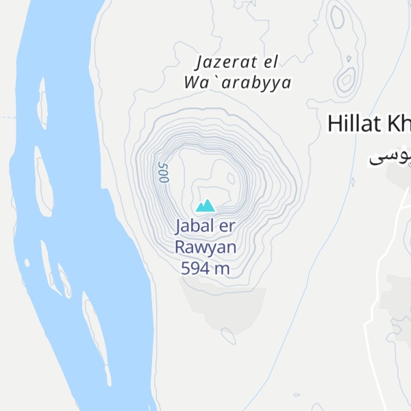 Map of Jabal er Rawyan