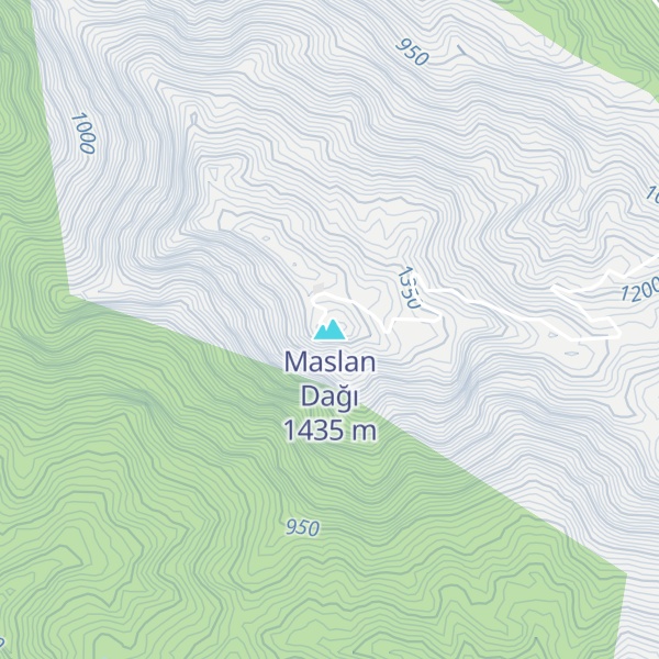 Map of Maslan Dağı