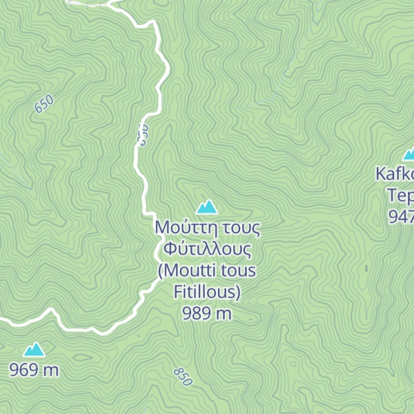 Map of Μούττη τους Φύτιλλους (Moutti tous Fitillous)