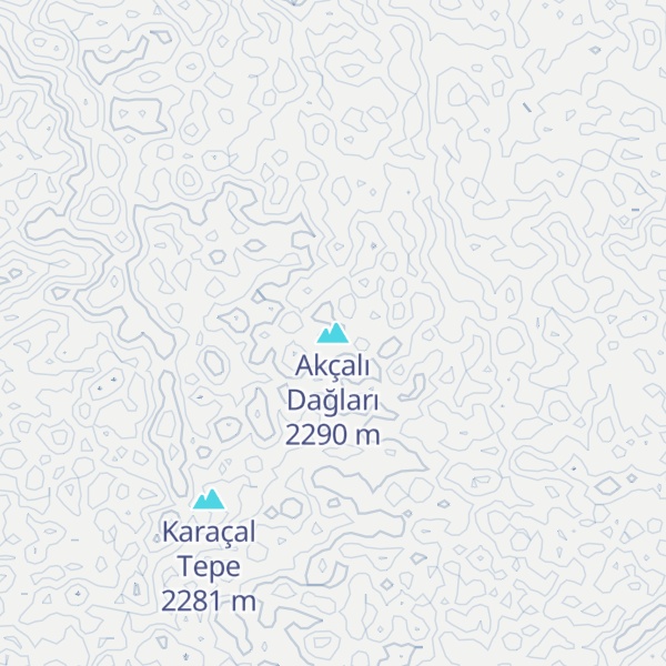 Map of Akçalı Dağları