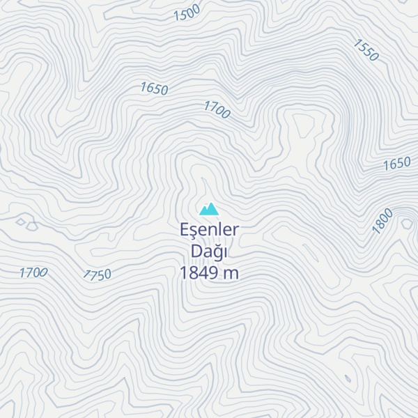 Map of Eşenler Dağı