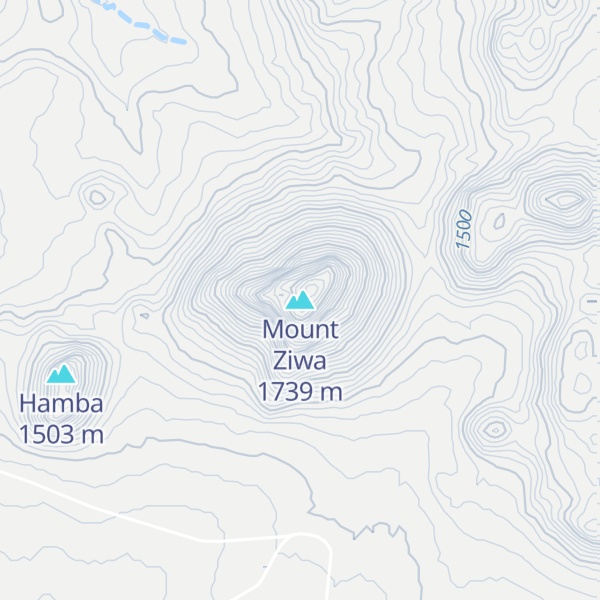 Map of Mount Ziwa