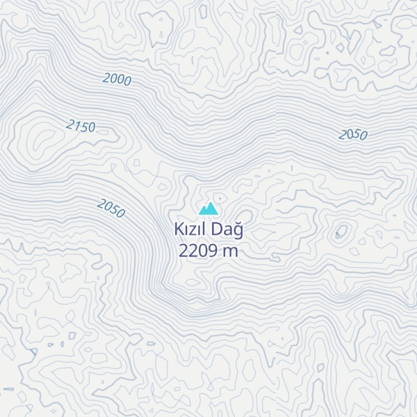 Map of Kızıl Dağ