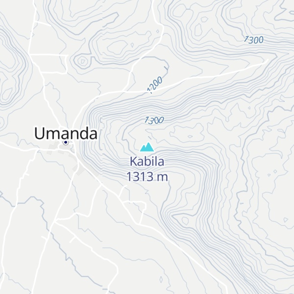 Map of Kabila