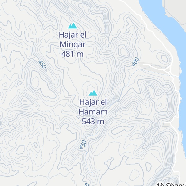 Map of Hajar el Hamam