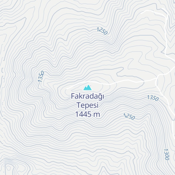 Map of Fakradağı Tepesi