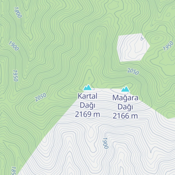 Map of Kartal Dağı