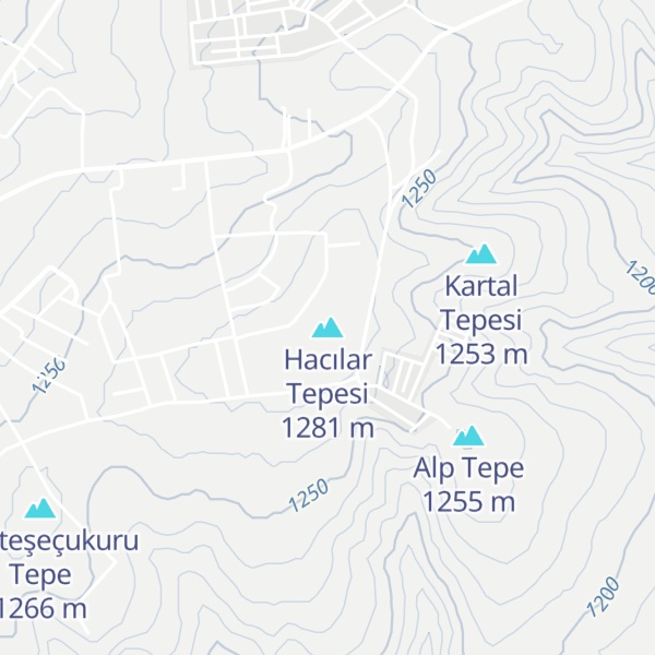 Map of Hacılar Tepesi