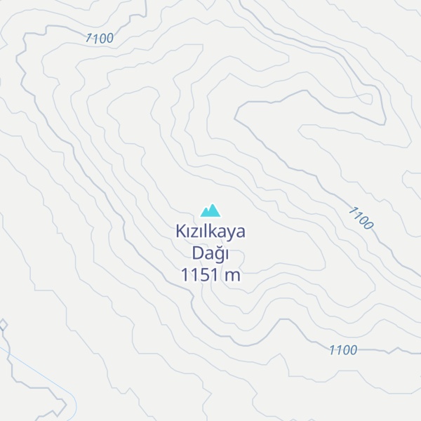 Map of Kızılkaya Dağı