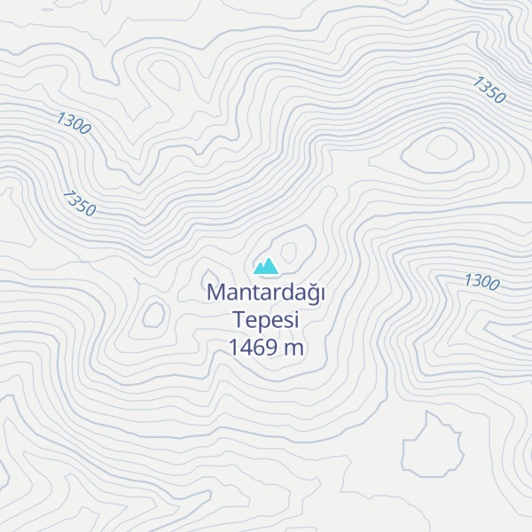 Map of Mantardağı Tepesi