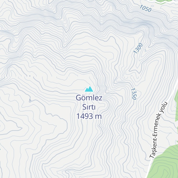 Map of Gömlez Sırtı