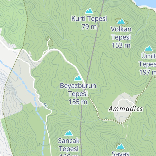 Map of Beyazburun Tepesi