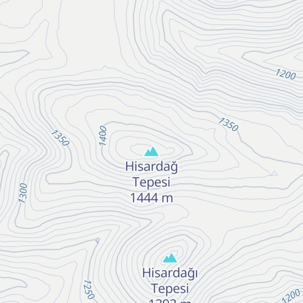 Map of Hisardağ Tepesi
