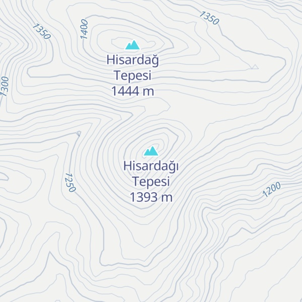 Map of Hisardağı Tepesi