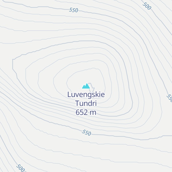 Map of Luvengskie Tundri