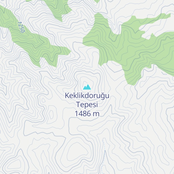 Map of Keklikdoruğu Tepesi