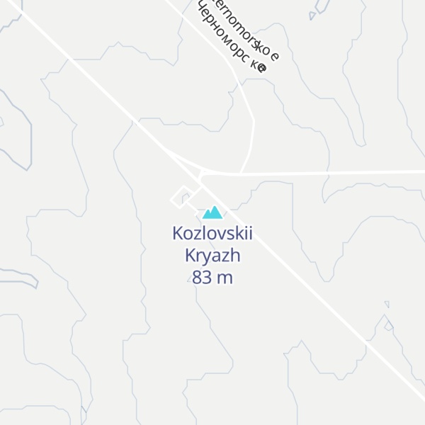 Map of Kozlovskii Kryazh