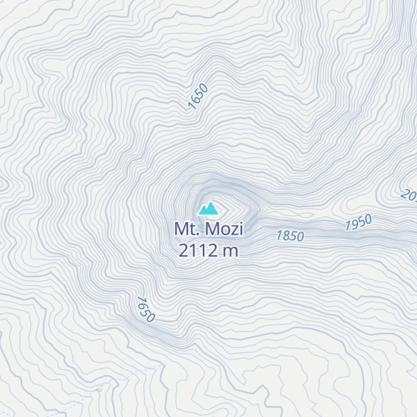 Map of Mt. Mozi