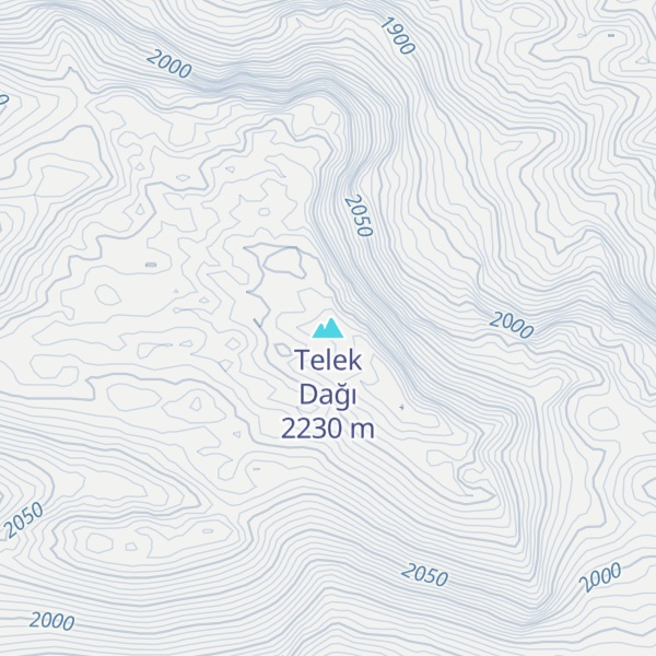 Map of Telek Dağı
