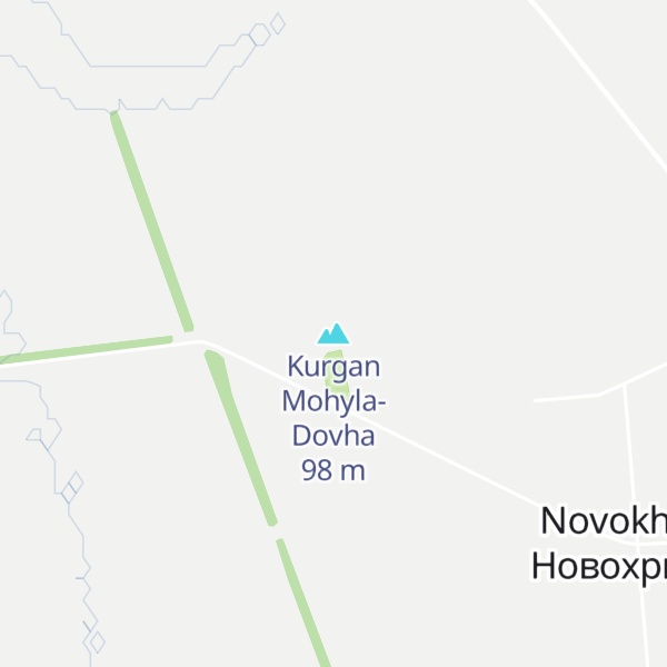 Map of Kurgan Mohyla-Dovha