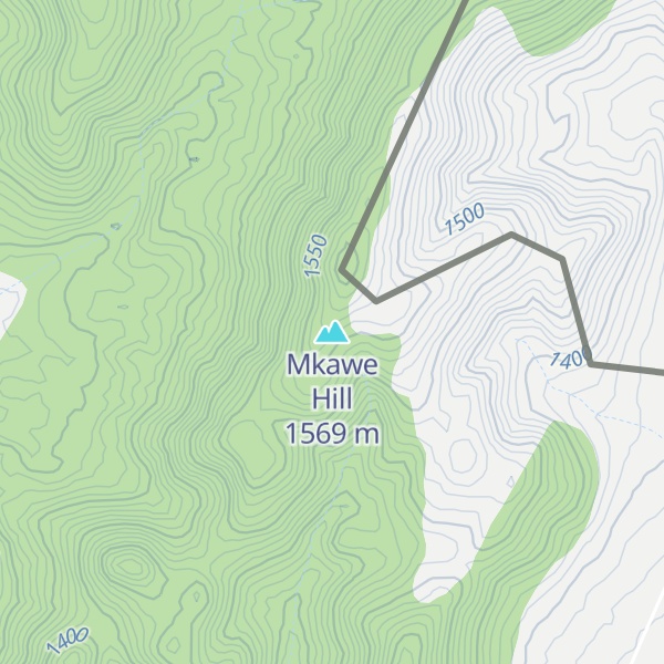 Map of Mkawe Hill