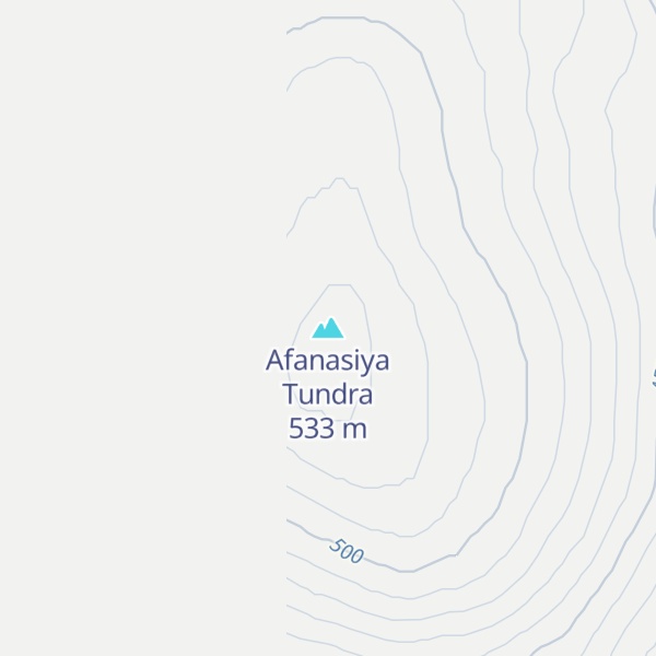 Map of Afanasiya Tundra