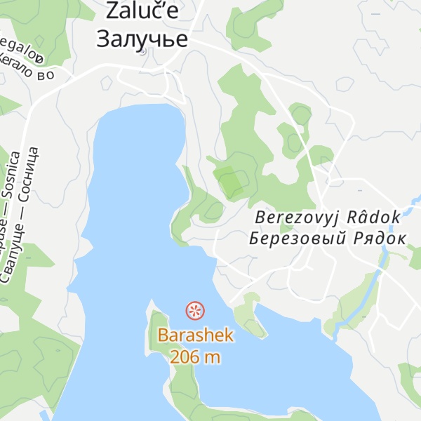 Map of Gorodish'e Berezovskoe Berezovii Ryadok