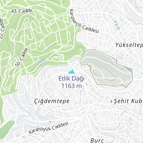 Map of Etlik Dağı
