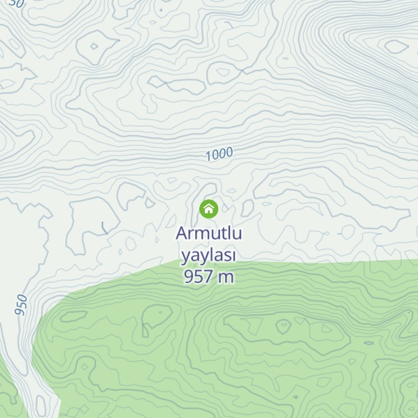 Map of Armutlu yaylası