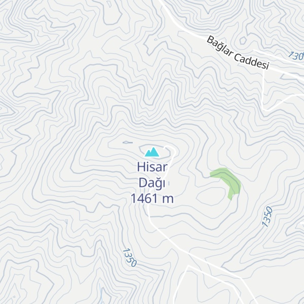 Map of Hisar Dağı