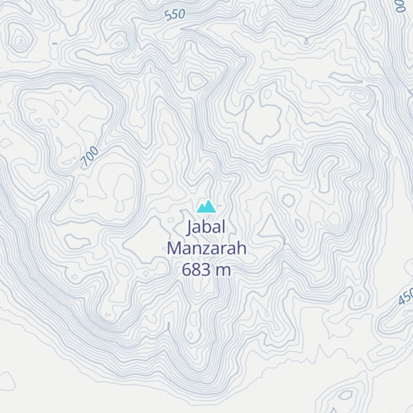 Map of Jabal Manzarah