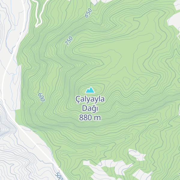 Map of Çalyayla Dağı