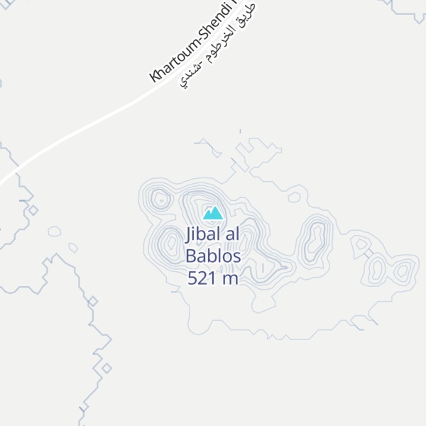 Map of Jibal al Bablos