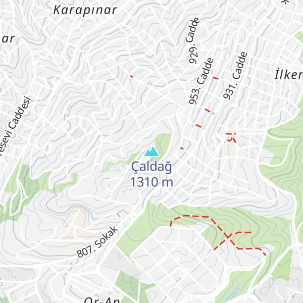 Map of Çaldağ
