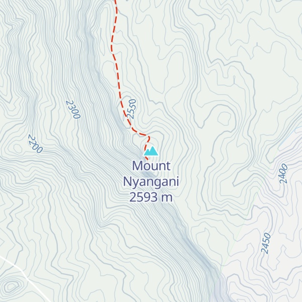 Map of Mount Nyangani