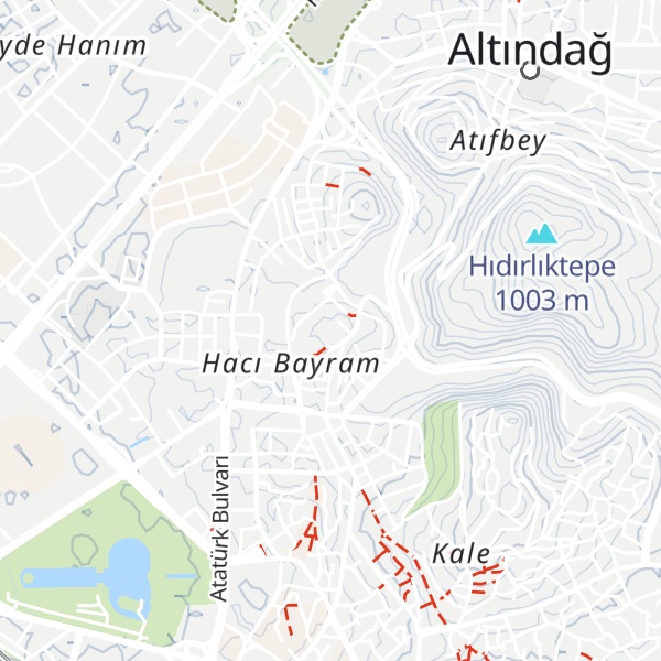 Map of Hacı Bayram Tepesi