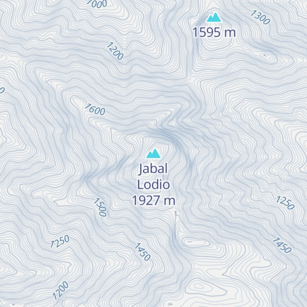 Map of Jabal Lodio