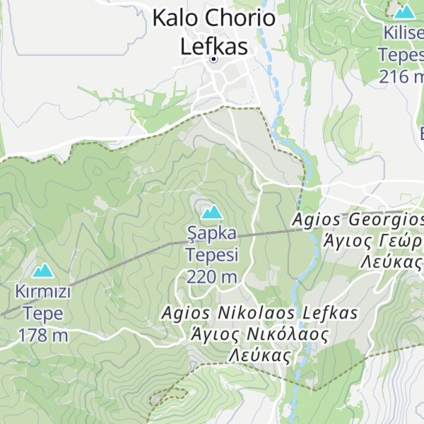 Map of Şapka Tepesi
