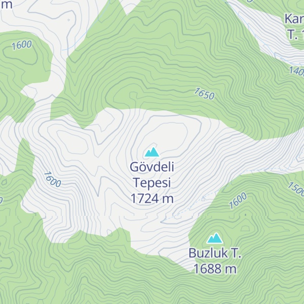 Map of Gövdeli Tepesi