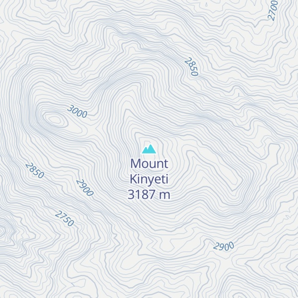 Map of Mount Kinyeti